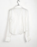Bolden Balletcore Strap Shirt Blouse