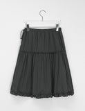 Dalyu Layered Nylon Midi Skirt