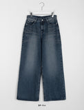 Yuluo Crack Washing Wide Denim Pants