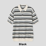 Dots Stripe Half Knit