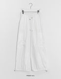 Rippat Banding Cargo Nylon Wide Pants