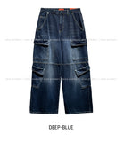 double-out pocket denim pants