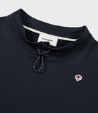 [AG.W] Wappen Stand Neck Crop Sweat Shirt