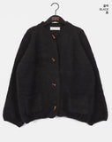 Poban Over Pocket Wood Duffle Knit Cardigan