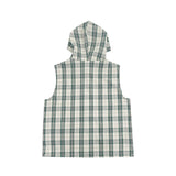 CUDDLY CHECK HOOD VEST