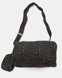 [Mini Pouch Set] Hitch Hopi Leopard Cotton Cross Shoulder Bag