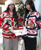 Holiday Nordic Toggle Knit Cardigan