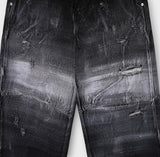Fiction paint washing denim pants