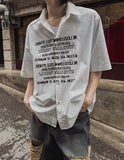 [LAN ARCHIVE] Lettering Short Sleeve Shirt