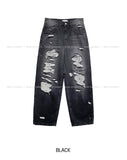 Funky Damage Wide Denim Pants