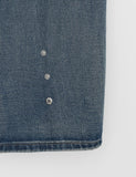 [unisex] Hiban Curved Denim Balloon Wide Pants