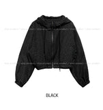 Summer Dot Rain Crop Hood Jumper