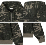Hanoel Camo Hooded Zip-up
