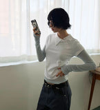 UNBAL COLLAR TEE