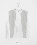 [unisex] Washi String Nylon Color Matching Hood Vest