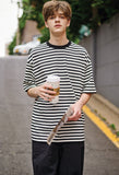 Heavy Overfit Border Short Sleeve T-shirt