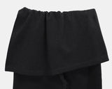 [Brushed] Gahi Layered Short Skirt Bootcut Pants