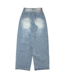 Show Light Blue Denim Wash Wide Pants