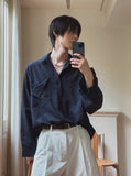 Centi Tri Pocket Stripe Shirt