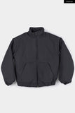 Woven line bomber jumper