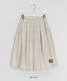 [Unisex] Foam Embroidered Cotton Bermuda Pants