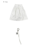 Mote Keyring Fold Shirred Cotton Long Skirt