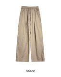 [U-BASIC] Summer Pintuck Linen Wide Pants