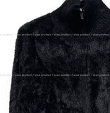 Soft Touch Fur Zip-Up Cardigan