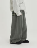 [BAONHAUS] Amoki check color matching fleece banding jogger pants