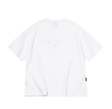 Caroline Chain Embroidered Crop Short Sleeve Tee