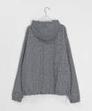 [unisex] Baden Check String Over Hood Shirt