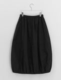 Derun Cotton Balloon Banding Long Skirt