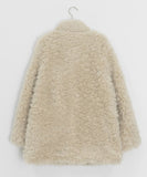 Bihin Collar Half Fur Jacket