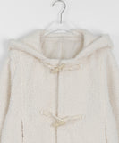 Porudi Fleece Duffel Crop Hood Jacket