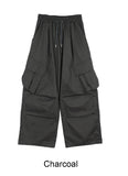 Nideion Pintuck Diagonal Cargo Pants