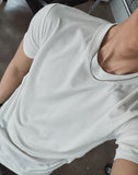 [LAN ARCHIVE] Side Shirring Short Sleeve T-Shirt