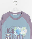 [unisex] Oiko printing color matching raglan long sleeve tee