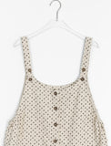 Comni Flower Corduroy Suspenders Long One Piece