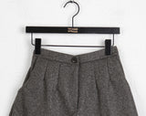 Dini Basic Wool Pintuck Winter Shorts