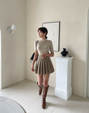 All-Time Plain Half Turtleneck Knit