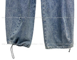 Maxi balloon snap wide denim