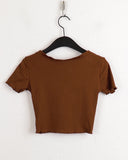 Catal all-in-one lace V-neck cropped short sleeve cardigan