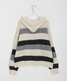 Lofted Stripe Hood Knit