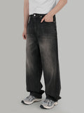 Slab black wide jeans
