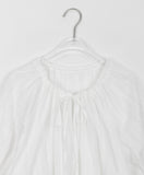 Kekoi Ribbon Puff Short Sleeve Blouse