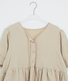 Pombo Tiered Frill Over Fit Short Sleeve Puff Blouse