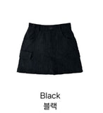 Corduroy mini skirt