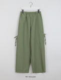 Wecky banding nylon ribbon cargo pants