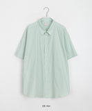 Deiku Basic Cotton Over Short Sleeve Shirt