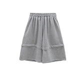Scar embroidery bermuda pants